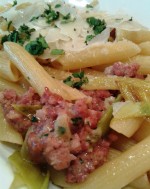 L'Osteria 1100 Hbhf - Penne Salsiccia (EUR 9,00 - Italienische Bratwurst, ... - L'Osteria - Wien