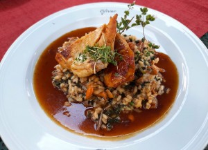 Hühnerbrust Supreme mit Eierschwammerlrisotto 23,90 - Wirtshaus Oliver - Wolfsgraben