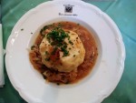 Fleischknödel mit Kraut als Menü - Landgasthof "Zum schwarzen Adler" - Altenmarkt / Triesting