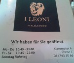 I Leoni - Öffnungszeiten!? - I Leoni - Wien