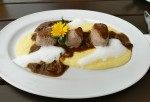 Schweinefilet auf Eierschwammerlsauce, dazu Cremepolenta - Herzog´s Bierbotschaft - Wundschuh