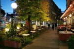 Cafe Museum - Gastgarten in Abendstimmung - Cafe Museum - Wien