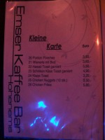 Kleine Karte. - Emser Kaffee Bar - Hohenems