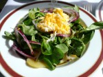 Erdäpfel-Vogerlsalat zum Backhendl - Sacher Rote Bar - Wien