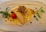 3. Gang Hausgemachte Linguine, Biopilz, Schwarzer istrischer Trüffel - Waldgasthof Schimanszky - BERNDORF