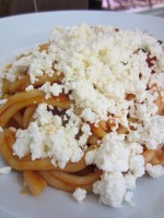 der Nudelberg war üppig "beschneit" - Pasta mit mediterranem Gemüse und ... - Pasta... e Basta - Wien