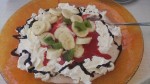 Pizza Magarita (Eispizza mit Haselnuss- und Vanilleeis, Bananen, Erdbeeren ... - Castelletto - Wien