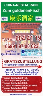 Zum Goldenen Fisch - Flyer Seite 1 - Zum goldenen Fisch - Wien