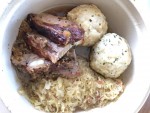 Kümmelbraten mit Sauerkraut und Semmelknödel
(2 Portionen im eigenen Geschirr) - Gasthaus Breinreich - Wittau