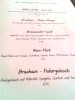 Zum schwarzen Adler - Auszug aus der Speisekarte - Gasthaus-Brauerei Zum Schwarzen Adler - Wien