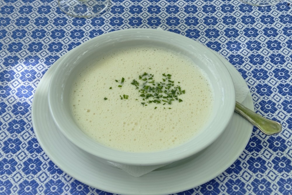 Loibnerhof - Spargelschaumsuppe - geht besser nicht mehr - drinnen noch ... - Loibnerhof - Dürnstein