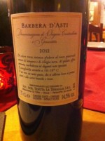 Barbera D`Asti Rückseite - DA FRANCESCO - Wien