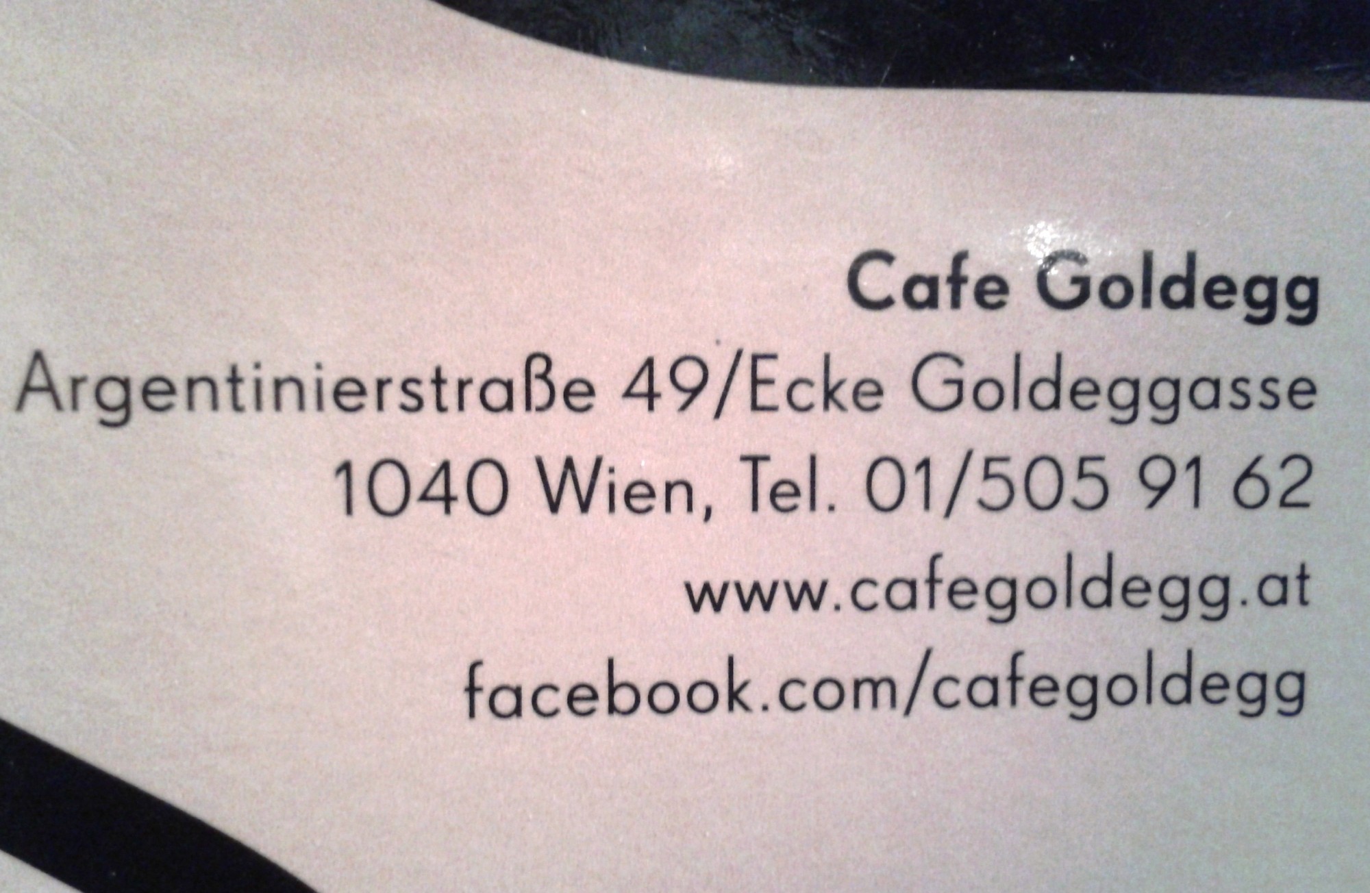 Cafe Goldegg Lokalinfos - Cafe Goldegg - Wien