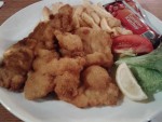 Gasthaus Brigitte - Wiener Schnitzel vom Schwein mit Pommes Frites (EUR 9,90) - Gasthaus Brigitte - Wien