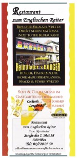 Zum Englischen Reiter Flyer Seite 4 - Zum Englischen Reiter - Wien