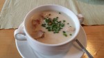 Menüsuppe, Knoblauchcreme mit Schwarzbrotcroutons - Haydnbräu - Eisenstadt