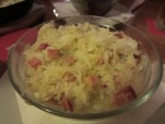 ... warmer Krautsalat mit Speck gehört auch dazu! - Roter Hiasl - Wien