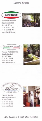 Per Sempre Flyer Seite 8 - Pizzeria Per Sempre - Wien