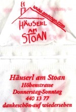 Zuckerpackungen mit Branding - Häuserl am Stoan - Wien