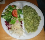 Bärlauchnockerl mit Gemischten Salat - Jausenstation Fam Reischer - Furth an der Triesting