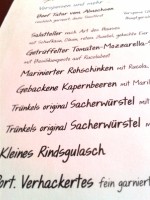 Zum schwarzen Adler - Auszug aus der Speisekarte - Gasthaus-Brauerei Zum Schwarzen Adler - Wien