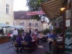 Der Schanigarten vom Mautwirtshaus ist gemütlich und immer gut besucht. - Mautwirtshaus - Mödling