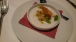 Amuse Bouche, Birne-Haselnuss-Pastinake - Das Linsberg - Bad Erlach