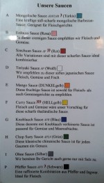 Klee Wok - Teppanyaki-Saucen - Asia Restaurant Klee Wok - Wien