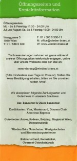 Wiedenbräu - Flyer Seite 06 - Wieden Bräu - Wien