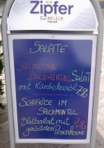 Restaurant Pan Außenwerbung Salate - Café Restaurant Pan - Wien