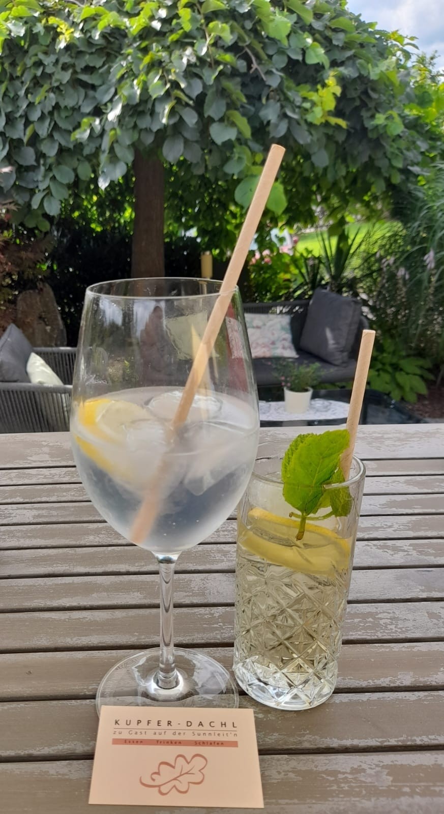 Gin Tonic, Holunder mit Leitung - Kupfer-Dachl - Katzelsdorf