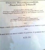 Zum Basilisken - Aus der Speisekarte - Zum Basilisken - Wien