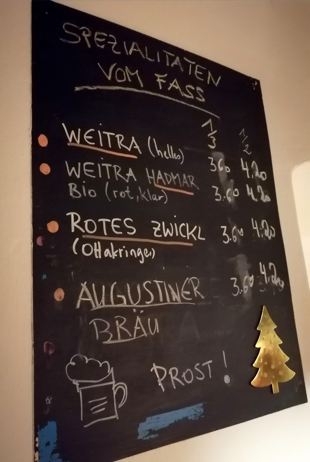 Hier gibts ein rotes Zwickl! - Zum Reichsapfel - Baden