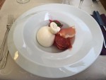 Tadellose Burrata mit einem sensationellen, luftgetrocknetem Prosciutto - Osteria Dal Toscano - Wien