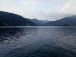 Blick vom Gastgarten auf den Zeller See - Grand Hotel Restaurant - Zell am See