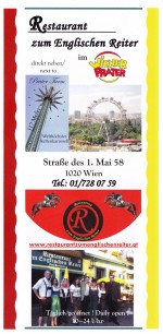 Zum Englischen Reiter Flyer Seite 1 - Zum Englischen Reiter - Wien