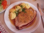 Gefüllte Schweinsbrust mit Erdäpfeln - Alpenblick - Hinterburg