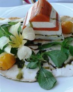 Am Nyikospark - Bio-Schafkäse-Carpaccio mit Buttermilch-Zucchinischnitte ... - Am Nyikospark - NEUSIEDL am See