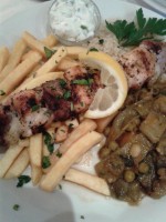 Sokrates - Mix-Souvlaki (EUR 11,60 - Huhn, Lamm und Schwein) - Sokrates - Wien