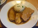 Kalbsbraten mit Erbsenreis, sehr gut! - Heidenkummer - Wien