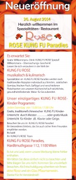 Restaurant Kung Fu - Flyer 02 - Kung Fu Restaurant - Wien