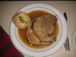 Schweinsbraten mit Semmelknödel - Zum Mittelpunkt der Welt - Gasthaus Geyer - Wien