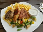 Grillteller "Bierbotschaft" mit Pommes frites, Röstgemüse und Sauerrahmdip - Herzog´s Bierbotschaft - Wundschuh