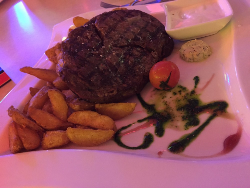 Ribeye mit wedges - Clocktower American Bar & Grill - Wien-Süd - Brunn am Gebirge