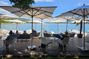 Seespitz Restaurant & LIving - Lounge-Bereich - Relaxen bei Kaffee, Drinks etc. - Seespitz im Schlosshotel Velden - Velden am Wörther See