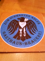 Zum schwarzen Adler - Bierdeckel - Gasthaus-Brauerei Zum Schwarzen Adler - Wien