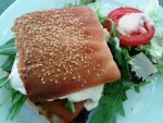 Cuadro - Italienischer Fischburger (EUR 5,90 - Gebackenes Seelachsfilet, ... - Cuadro - Wien