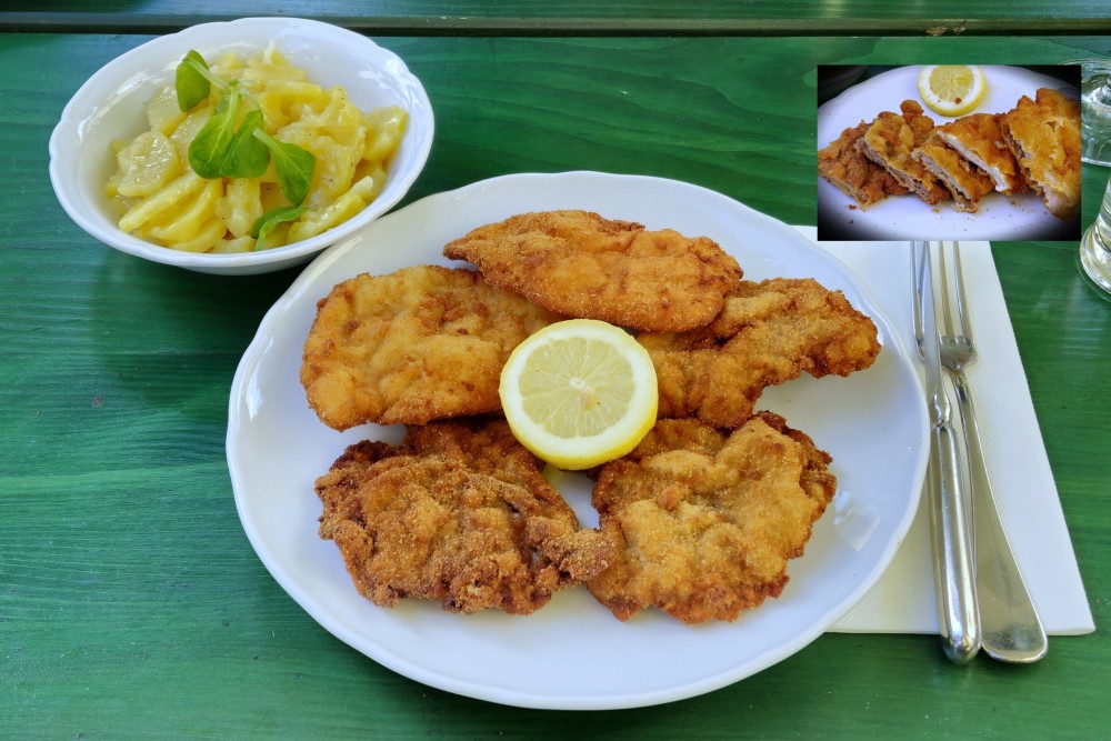 Zum Renner - Gemischtes Gebackenes - ein Genuss, auch der Erdapfelsalat - Zum Renner - Wien