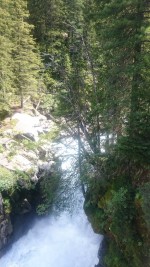 Ausblick von Terrasse auf Wasserfall - Gasthof Schönangerl - Krimml