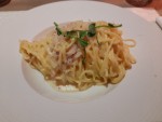 Linguine Carbonara - schlecht - 15,90 sieht zwar am Bild ganz passabel aus ... - Wellen.Spiel - Krems an der Donau